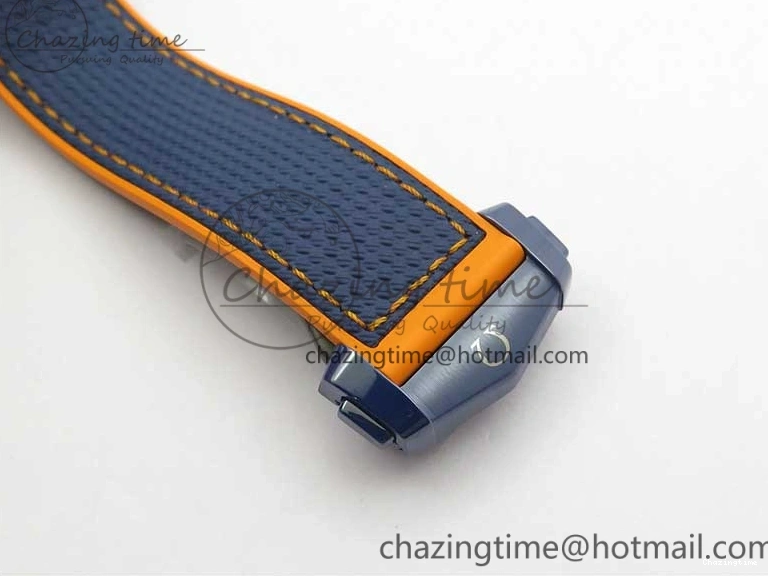 0316 Planet Ocean 45.5mm Big Blue Real Ceramic VSF 1:1 Best Edition on Blue Rubber Strap A8906 Super Clone Unique 7896